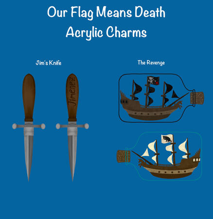 our flag means death charm designs