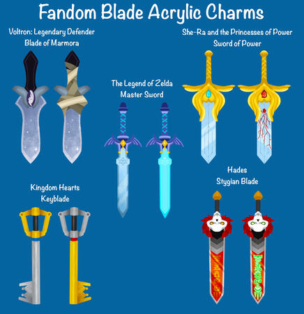 fandom sword charms